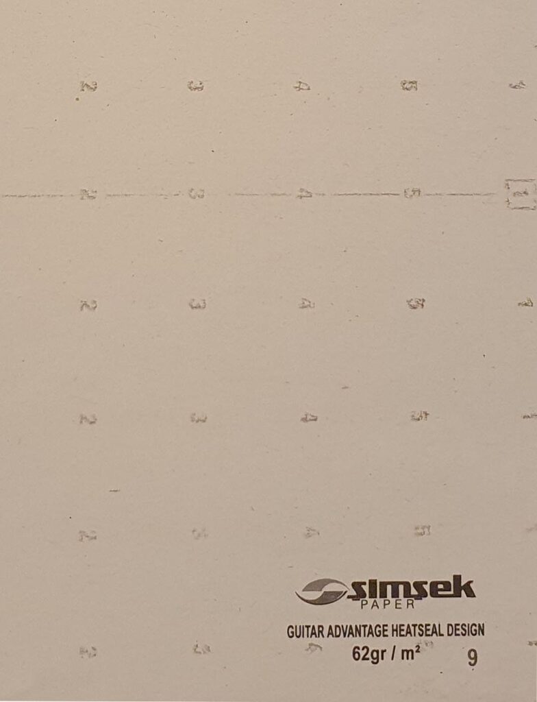 Guitar advantage heatseal design (62gr m²)