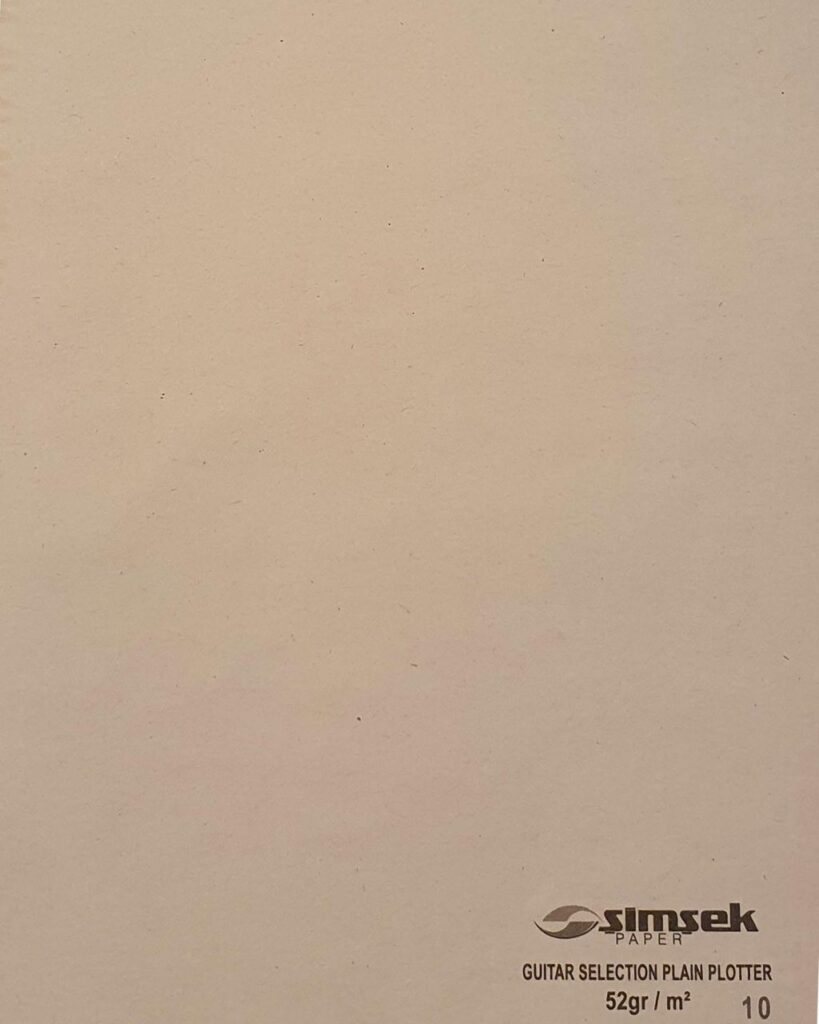 Guitar selection plain plotter (52gr m²)