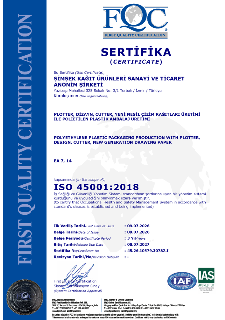Şimşek Kağıt ISO